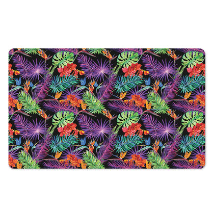 Tropical Hawaiian Jungle Print Polyester Doormat