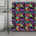 Tropical Hawaiian Jungle Print Polyester Shower Curtain