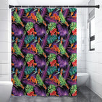 Tropical Hawaiian Jungle Print Premium Shower Curtain
