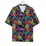 Tropical Hawaiian Jungle Print Rayon Hawaiian Shirt