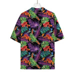 Tropical Hawaiian Jungle Print Rayon Hawaiian Shirt