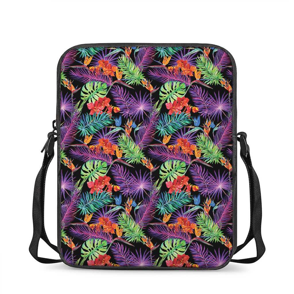 Tropical Hawaiian Jungle Print Rectangular Crossbody Bag