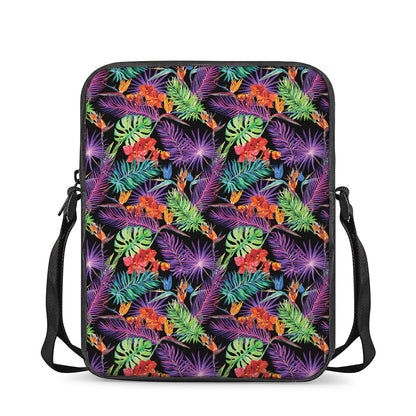 Tropical Hawaiian Jungle Print Rectangular Crossbody Bag