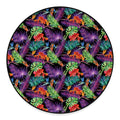 Tropical Hawaiian Jungle Print Round Floor Mat