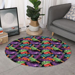 Tropical Hawaiian Jungle Print Round Rug