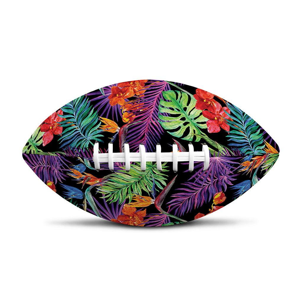 Tropical Hawaiian Jungle Print Rugby Ball