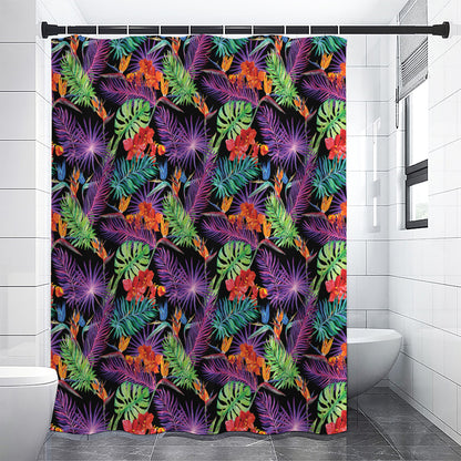 Tropical Hawaiian Jungle Print Shower Curtain
