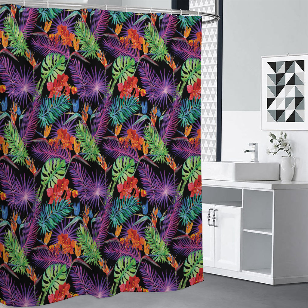 Tropical Hawaiian Jungle Print Shower Curtain