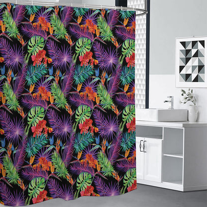 Tropical Hawaiian Jungle Print Shower Curtain