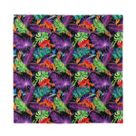 Tropical Hawaiian Jungle Print Silk Bandana
