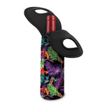 Tropical Hawaiian Jungle Print Single Neoprene Wine Tote