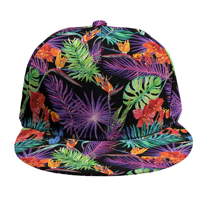 Tropical Hawaiian Jungle Print Snapback Cap