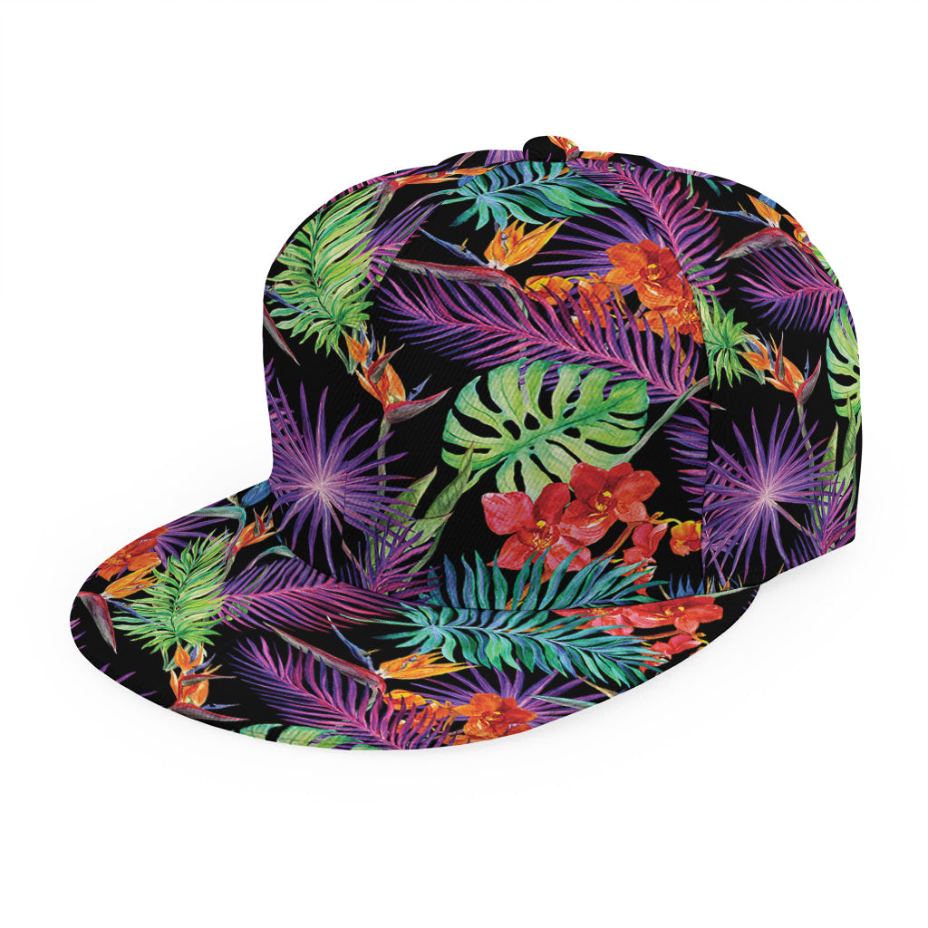 Tropical Hawaiian Jungle Print Snapback Cap