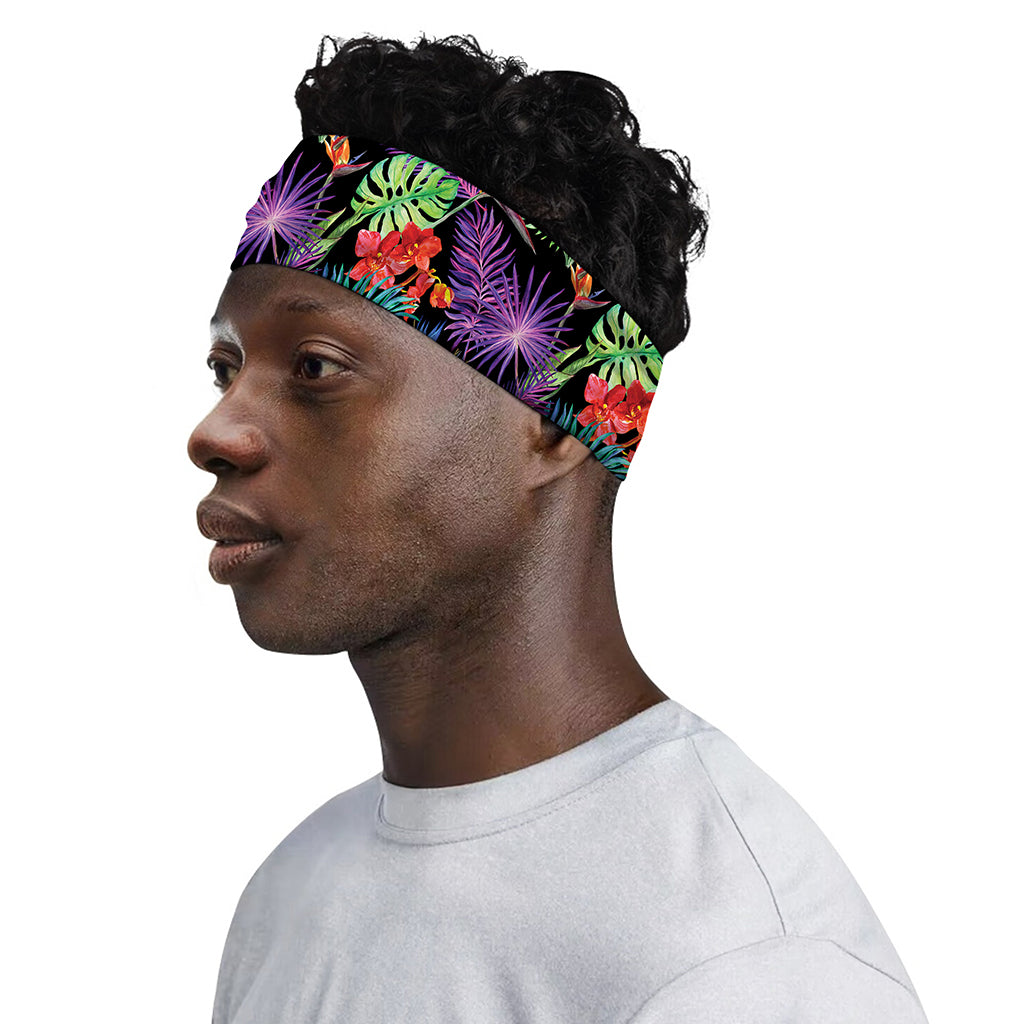 Tropical Hawaiian Jungle Print Sports Headband