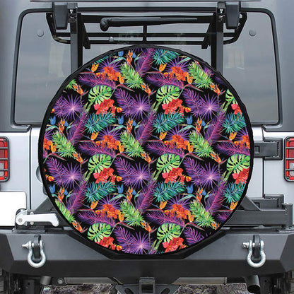Tropical Hawaiian Jungle Print Tire Cover