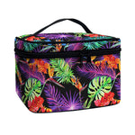 Tropical Hawaiian Jungle Print Travel Makeup Bag