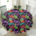 Tropical Hawaiian Jungle Print Waterproof Round Tablecloth