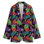 Tropical Hawaiian Jungle Print Women's Blazer