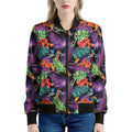 Tropical Hawaiian Jungle Print Women's Bomber Jacket