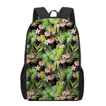 Tropical Hawaiian Parrot Pattern Print 17 Inch Backpack