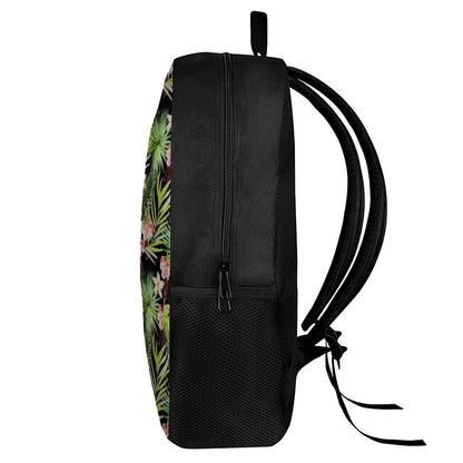 Tropical Hawaiian Parrot Pattern Print 17 Inch Backpack