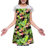 Tropical Hawaiian Parrot Pattern Print Adjustable Apron