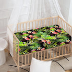 Tropical Hawaiian Parrot Pattern Print Baby Crib Sheet