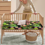 Tropical Hawaiian Parrot Pattern Print Baby Crib Sheet