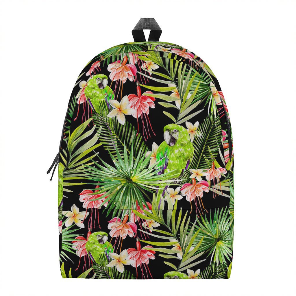 Tropical Hawaiian Parrot Pattern Print Backpack