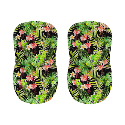 Tropical Hawaiian Parrot Pattern Print Bar Stool Covers
