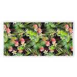 Tropical Hawaiian Parrot Pattern Print Beach Towel