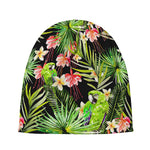 Tropical Hawaiian Parrot Pattern Print Beanie