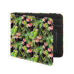 Tropical Hawaiian Parrot Pattern Print Bifold Wallet