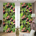 Tropical Hawaiian Parrot Pattern Print Dimout Pencil Pleat Curtains