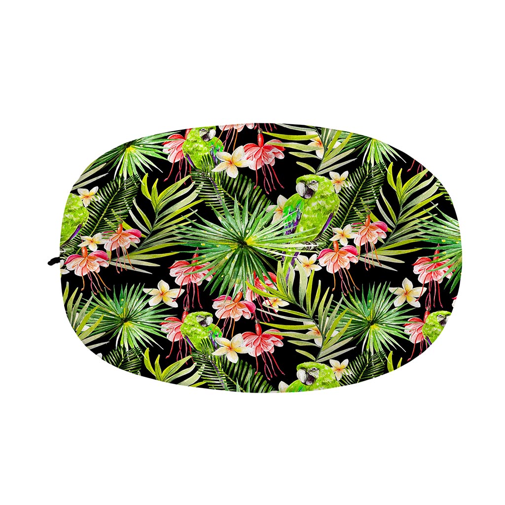 Tropical Hawaiian Parrot Pattern Print Car Side Mirror Covers