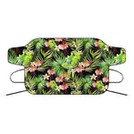 Tropical Hawaiian Parrot Pattern Print Car Windshield Snow Cover