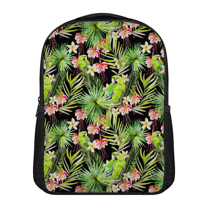 Tropical Hawaiian Parrot Pattern Print Casual Backpack
