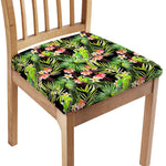 Tropical Hawaiian Parrot Pattern Print Chair Cushion Cover
