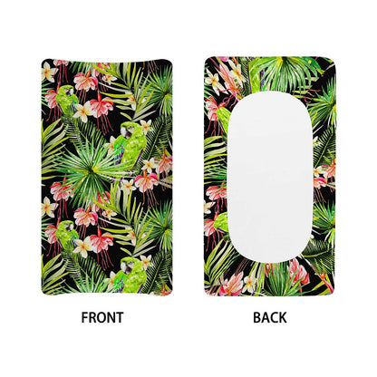 Tropical Hawaiian Parrot Pattern Print Changing Pad Cover