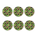 Tropical Hawaiian Parrot Pattern Print Coaster Set