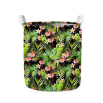 Tropical Hawaiian Parrot Pattern Print Collapsible Laundry Basket