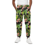 Tropical Hawaiian Parrot Pattern Print Cotton Pants