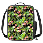 Tropical Hawaiian Parrot Pattern Print Crossbody Lunch Bag