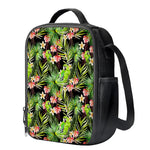 Tropical Hawaiian Parrot Pattern Print Crossbody Lunch Bag