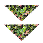 Tropical Hawaiian Parrot Pattern Print Dog Bandana