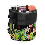 Tropical Hawaiian Parrot Pattern Print Drawstring Makeup Bag