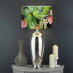 Tropical Hawaiian Parrot Pattern Print Drum Lamp Shade
