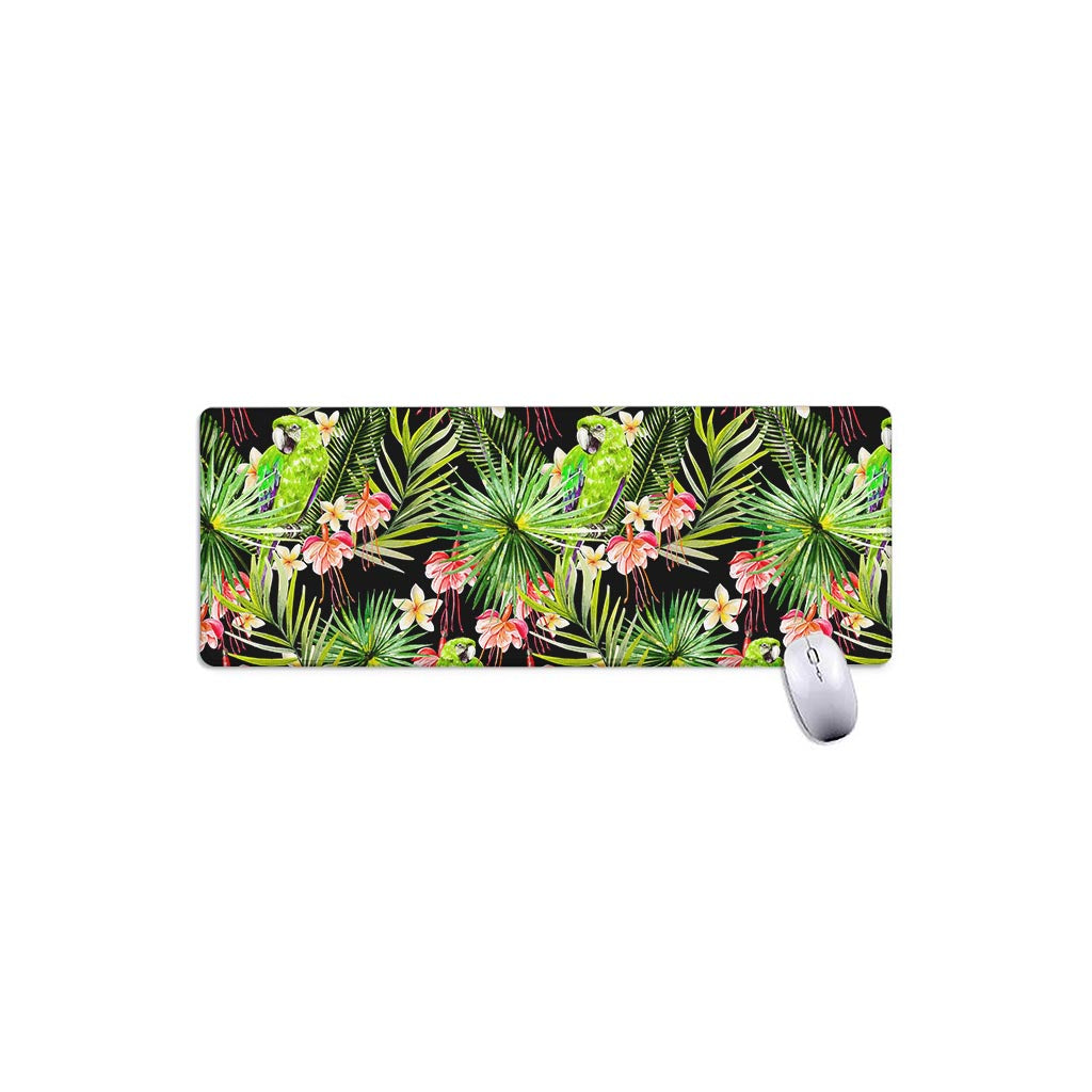 Tropical Hawaiian Parrot Pattern Print Extended Mouse Pad