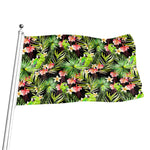 Tropical Hawaiian Parrot Pattern Print Flag