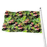 Tropical Hawaiian Parrot Pattern Print Flag